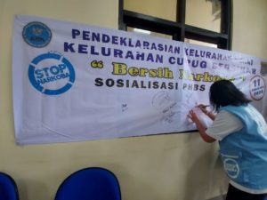 Sosialisasi Petunjuk Teknis Kelurahan Bersih Narkoba (BERSINAR) di Kelurahan Curug