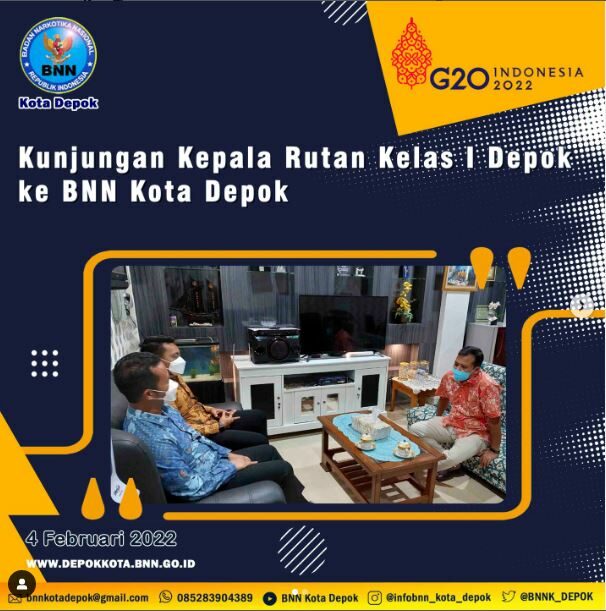 Kunjungan Kepala Rutan Kelas I Depok ke BNN Kota Depok Kunjungan Kepala Rutan Kelas I Depok ke BNN Kota Depok